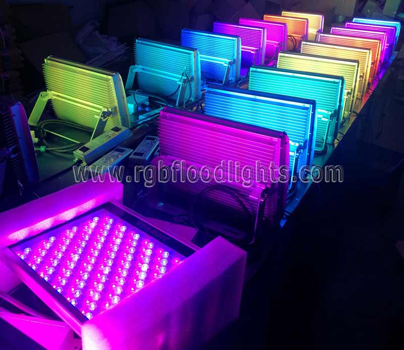 Outdoor Color Changing Architectural Wall Wash 100W RGB LED Flood Light