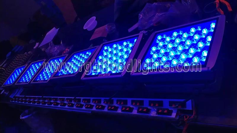 Outdoor Color Changing Architectural Wall Wash 100W RGB LED Flood Light