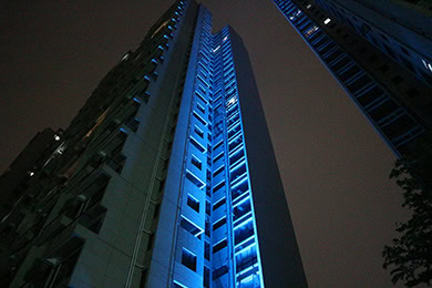 rgb flood light for building lighting