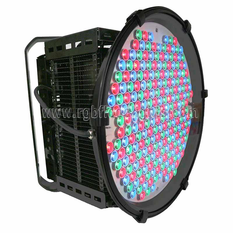 Outdoor Programmable 500W RGB LED Flood Light Tower Facade Spotlight