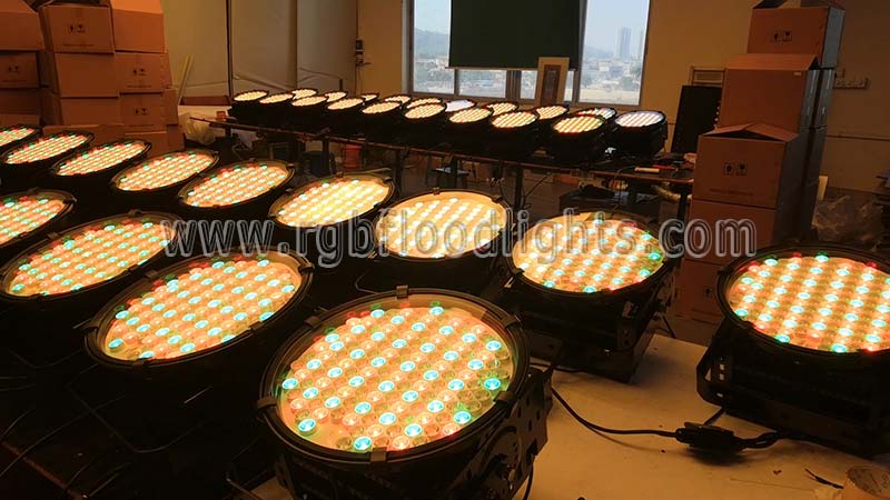 Outdoor Commercial Building Facade DMX512 300W RGB LED Flood Light