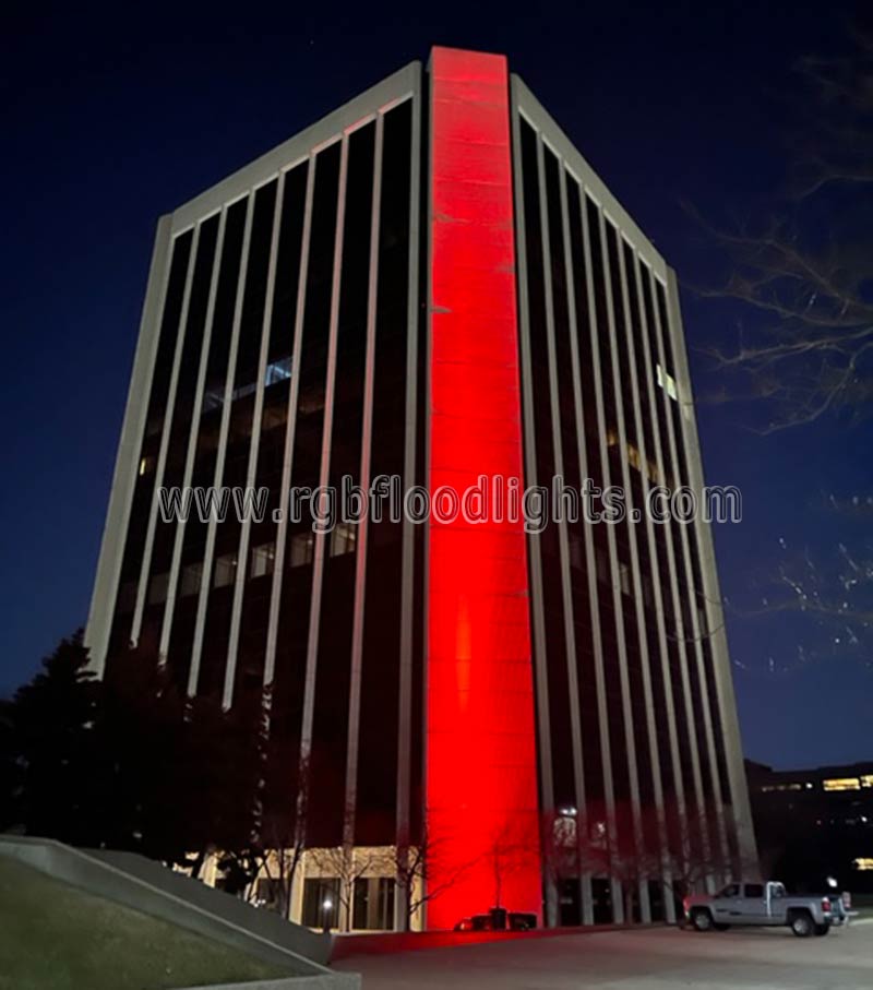 Outdoor Commercial Building Facade DMX512 300W RGB LED Flood Light