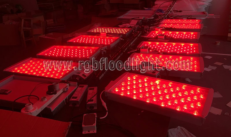 RGBW LED Flood Lights for Church Outdoor Facade Lighting