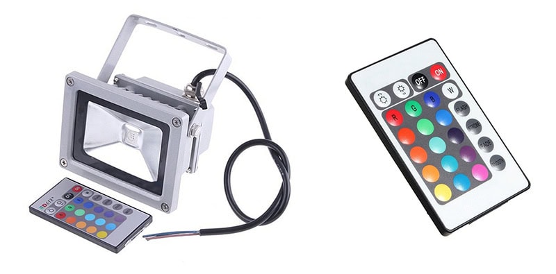 How do RGB LED Flood Lights Change Colors