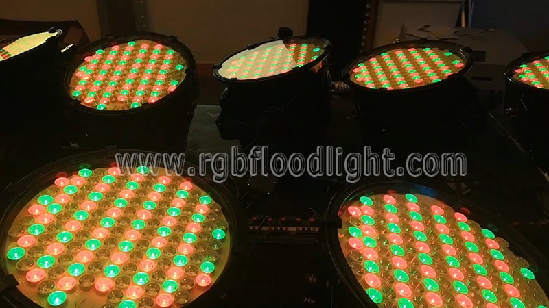 Colour Changing LED Flood Lights for Outdoor Arena Lighting