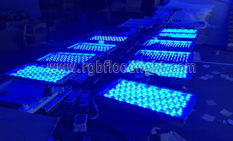 RGBW LED Flood Lights for Church Outdoor Facade Lighting