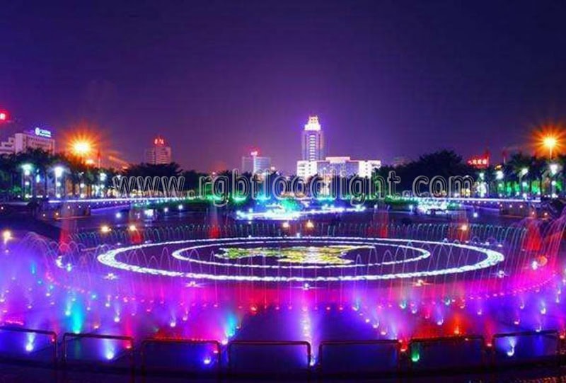 RGB LED Underwater Flood Light for Outdoor Fountain Lighting