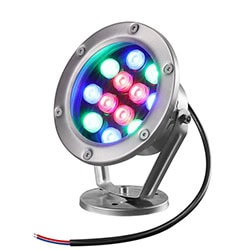 RGB LED Underwater Flood Light for Outdoor Fountain Lighting