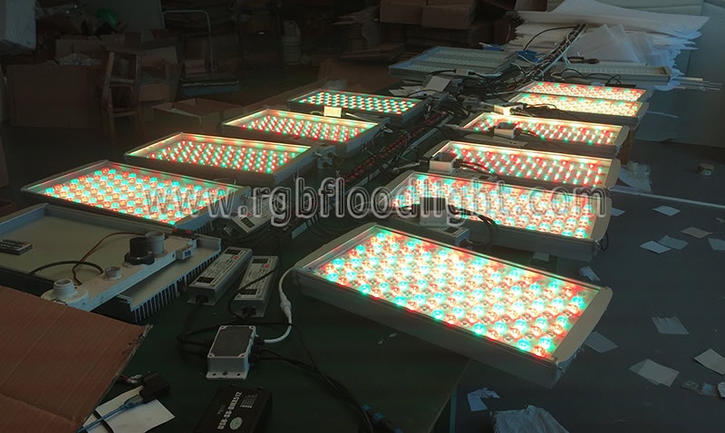 DMX RGB LED Flood Lights for Hotel Outdoor Facade Lighting