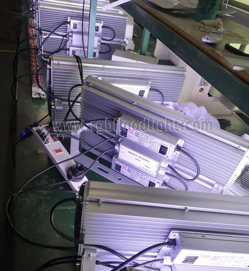 DMX RGB LED Flood Lights for Hotel Outdoor Facade Lighting