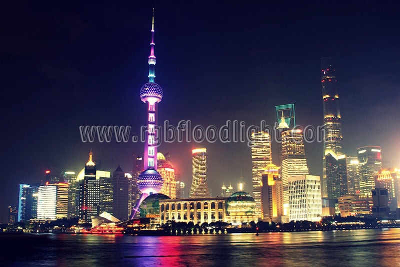 Outdoor 300W RGB LED Flood Lights for Landmark Lighting