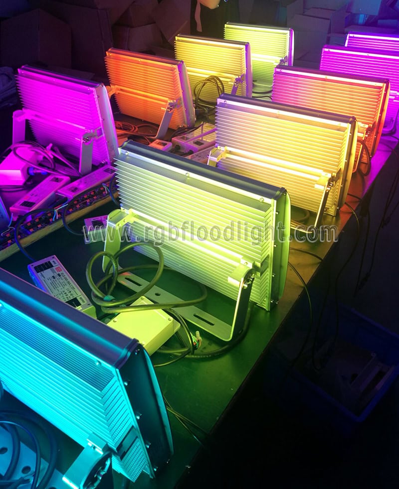 100W RGB LED Flood Lights for Outdoor Sculpture Lighting