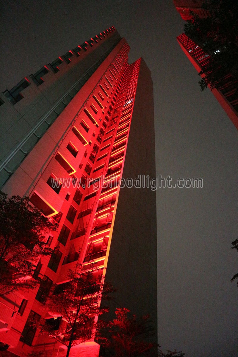 Outdoor 500W RGB LED Flood Light Fixture for Skyscraper