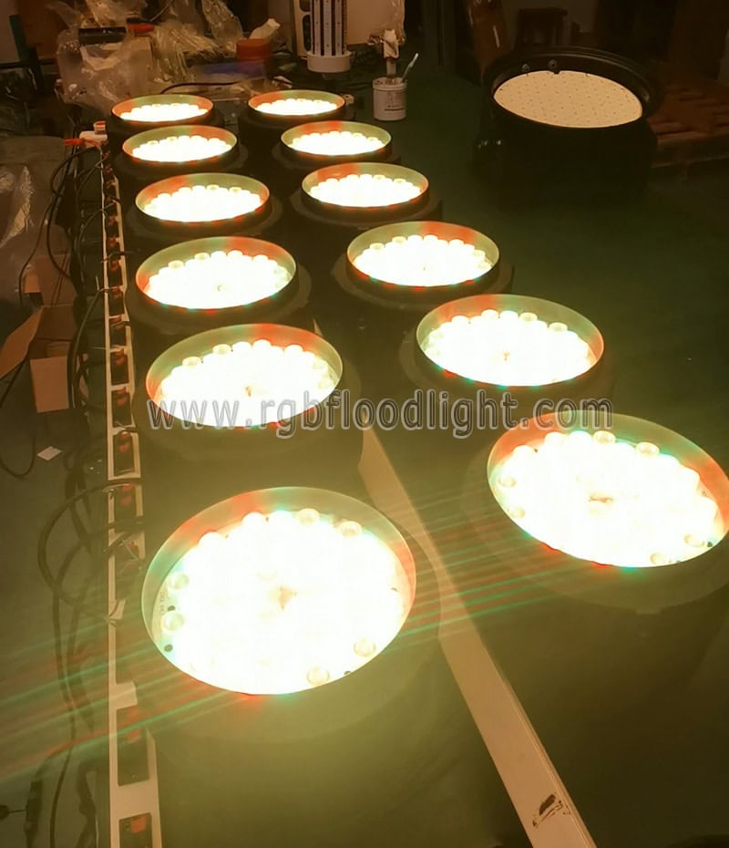 Multi Colored RGB LED Flood Lights for Outdoor Tree Lighting