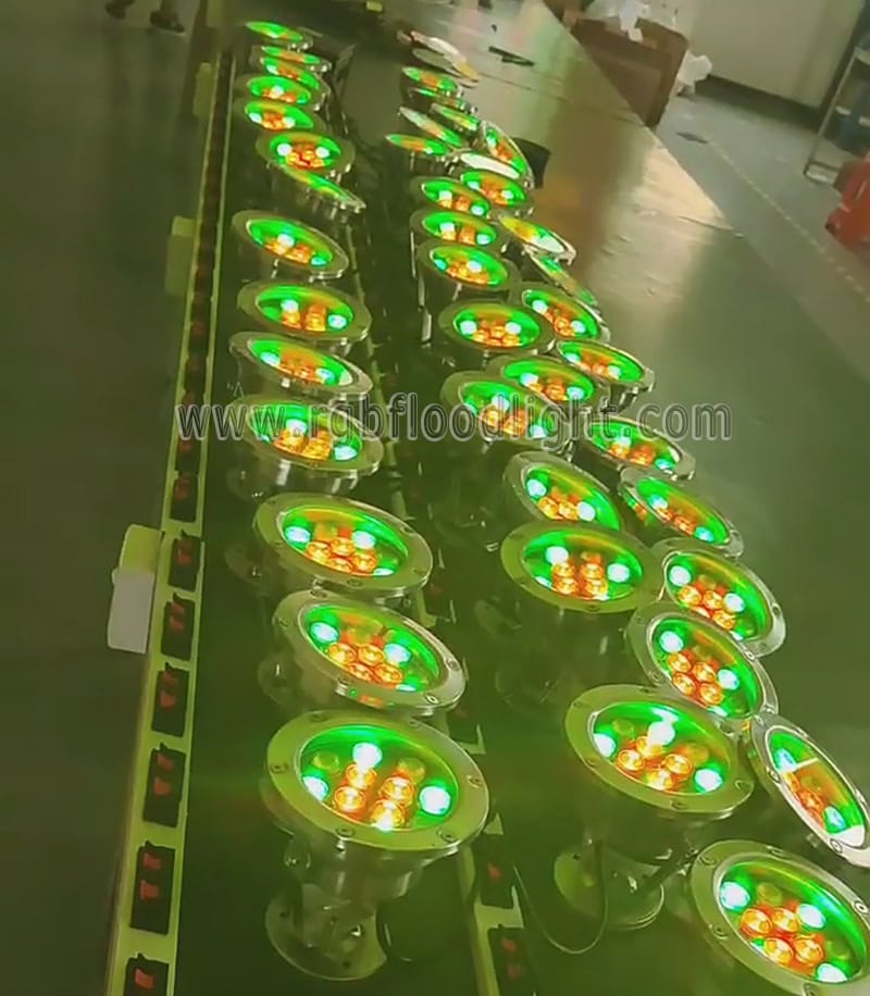 Outdoor RGB LED Underwater Flood Lights for Pool Lighting