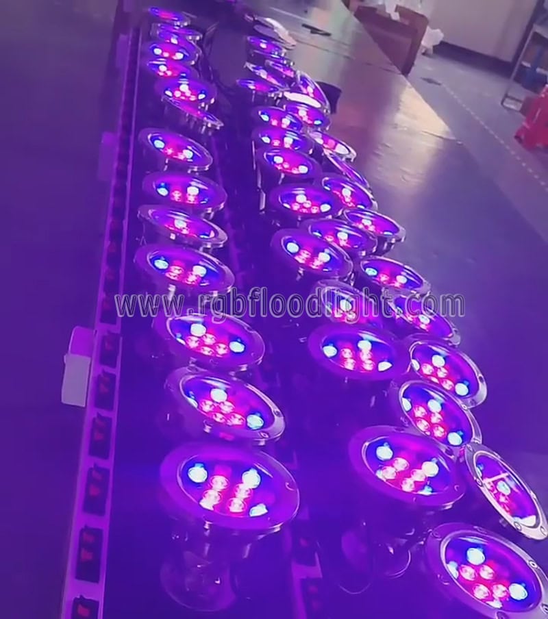 Outdoor RGB LED Underwater Flood Lights for Pool Lighting