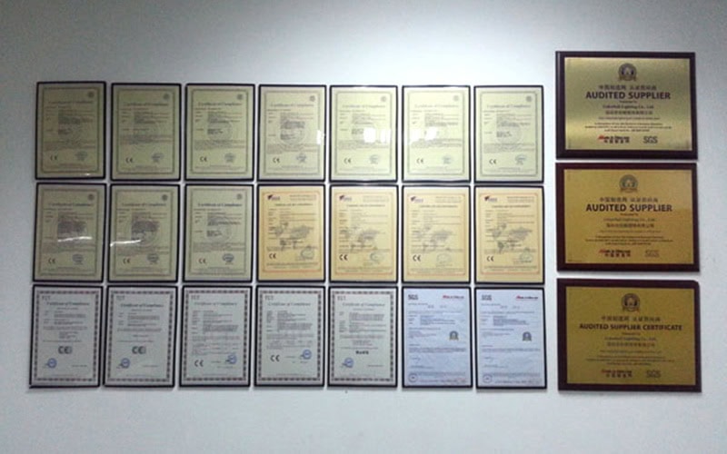 rgb led flood light factory certificates
