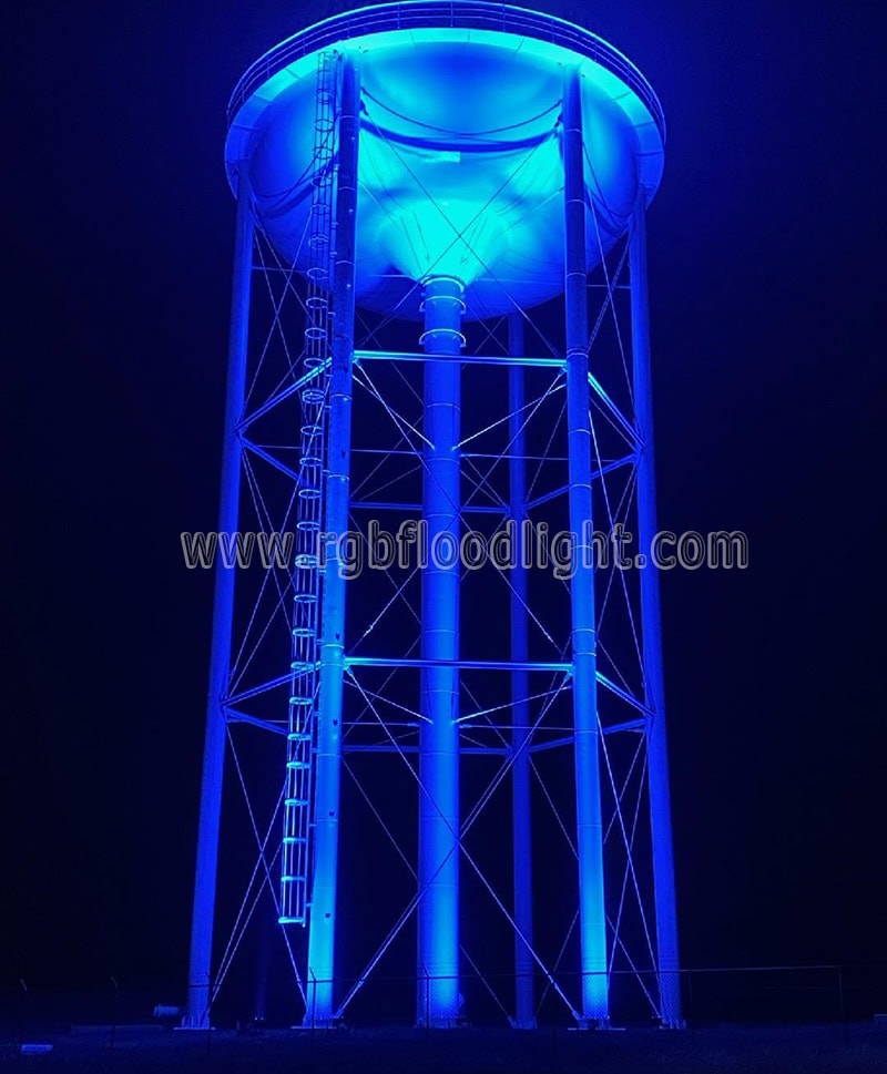 APP Controlled RGB Led Flood Lights for Water Tower Lighting