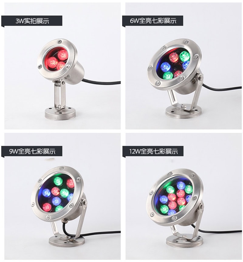 Color Changing Outdoor IP68 LED Underwater Waterfall Lights