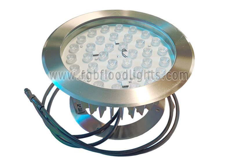 Outdoor Commercial Water Fountain DMX 100W Underwater RGB LED Flood Light Programmable Waterfall Wall Wash Light