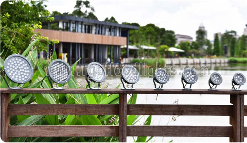 Outdoor Multi Colored Low Voltage 12V 24V 12W RGB LED Tree Flood Light