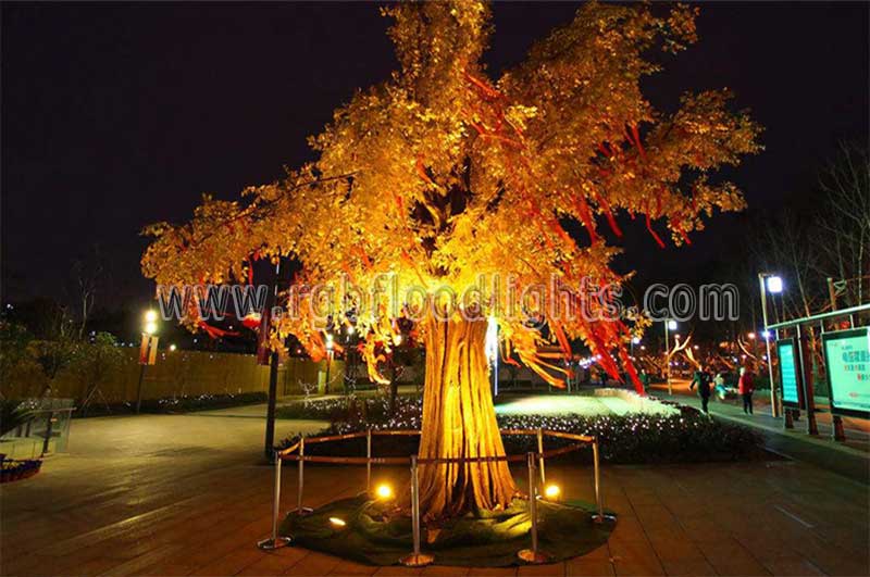 Outdoor Multi Colored Low Voltage 12V 24V 12W RGB LED Tree Flood Light
