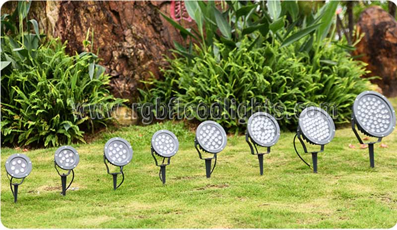 Outdoor Multi Colored Low Voltage 12V 24V 12W RGB LED Tree Flood Light