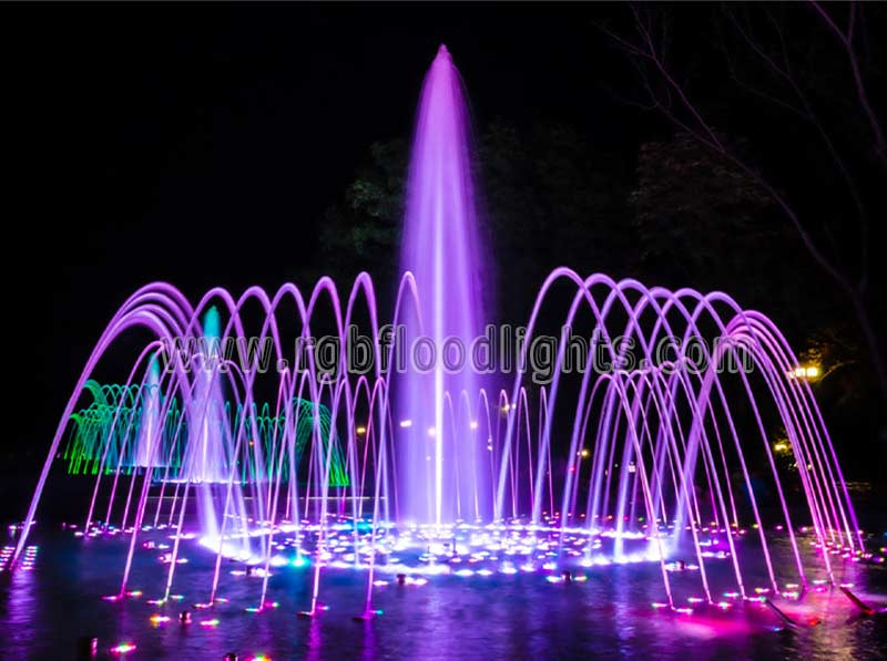 Outdoor Multi Colored 12W Underwater RGB LED Flood Light Low Voltage 12V 24V Fountain Spotlight