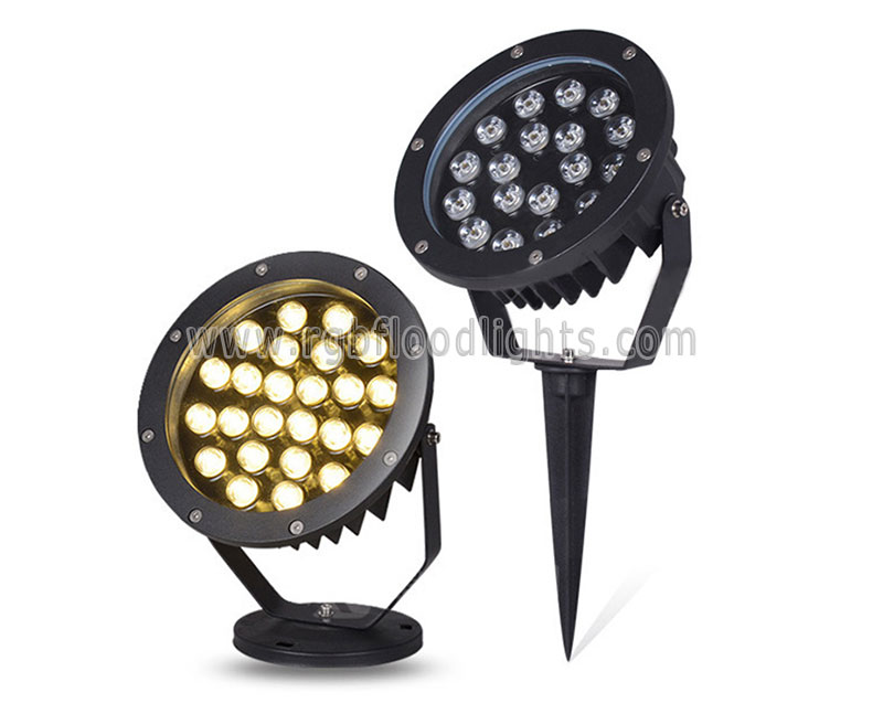 Outdoor Remote Control Wireless 24W RGB LED Backyard Tree Flood Light