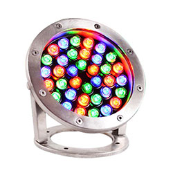 Outdoor Smart 36W Underwater RGB LED Flood Light RGBW Submersible Swimming Pool Fixture